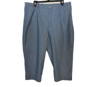 Liz Clairborne women’s petite light blue denim pants/capris size 20P
